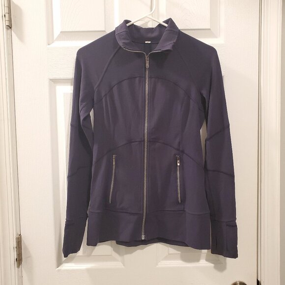 LIKE-NEW Lululemon Contour Jacket Midnight Navy Size 6 - Picture 4 of 8
